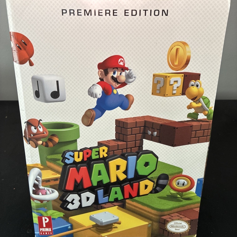 Super Mario 3D Land Prima Premiere Edition Strategy Guide 2011 W/ Insert (Good)